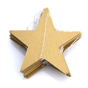 4M Paper Star Garlands Banner Birthday String Chain Wedding Party Decoration Banner Room Home Theme Party Toys Decoration Access